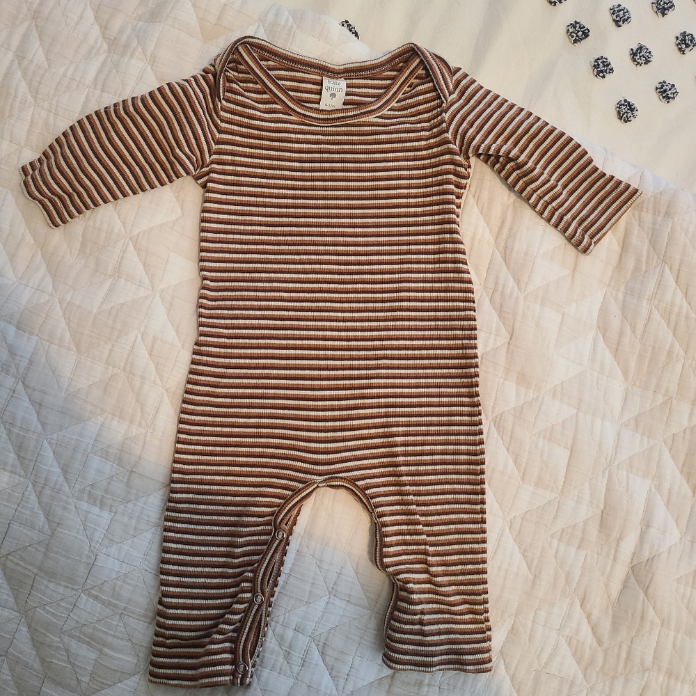 Kate Quinn striped one piece